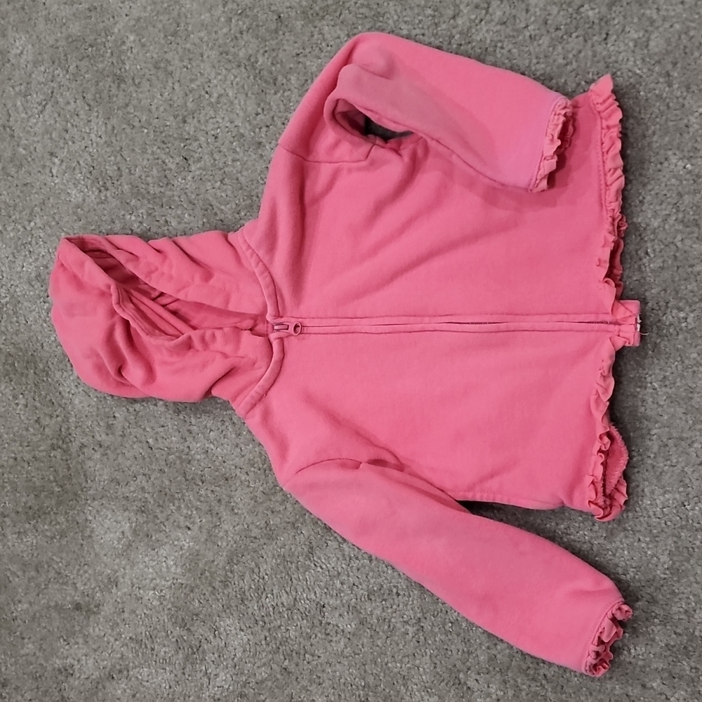 Zara Pink Jacket with Hoodie, Size 18-24M